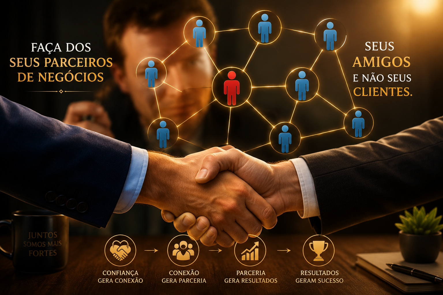Faça dos parceiros de negócios seus amigos e não seus clientes